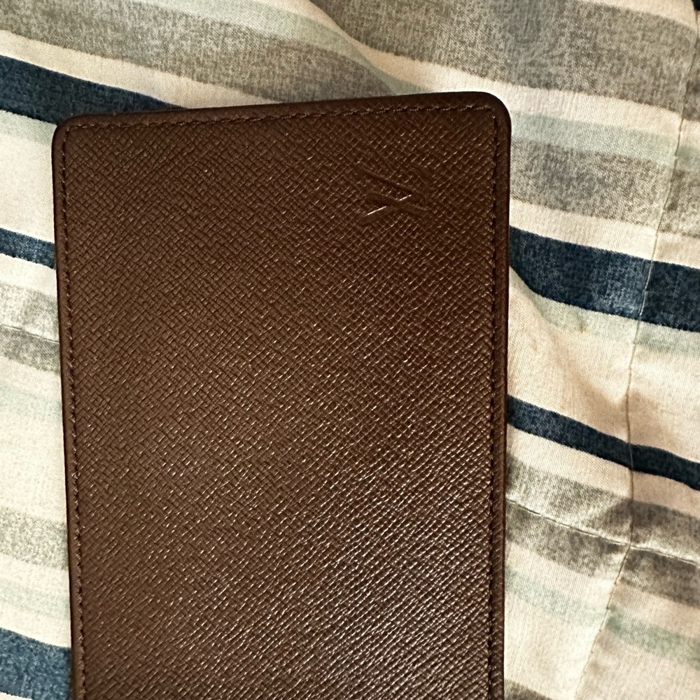 Louis Vuitton Brown Leather Card Holder